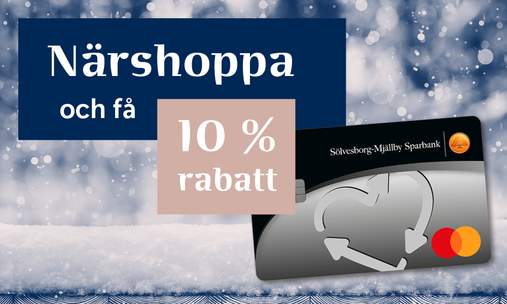 Närshoppa och få 10% rabatt